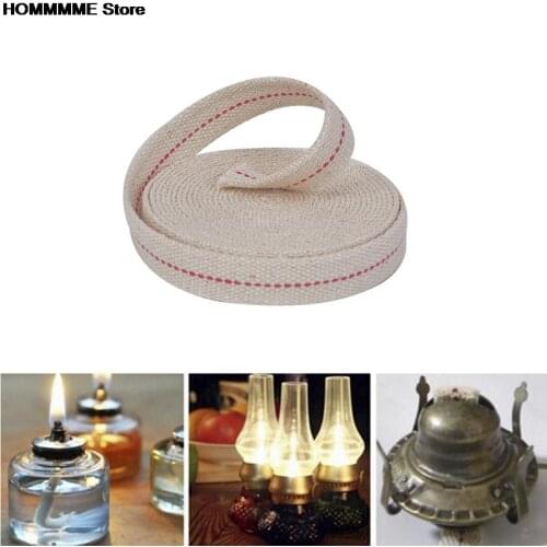 1/4.5M Strong Flat Cotton Wick Core For Kerosene Burner Stove Lighting Lantern Oil Lamp Making DIY Accessory Material
