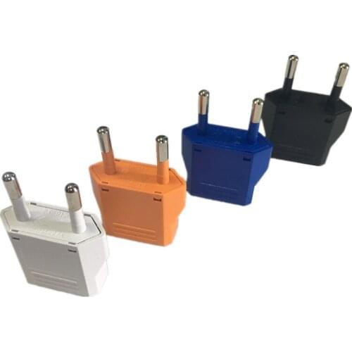 10pcs Japan CN US To EU European Travel Adapter Type C EU Plug Adapter Electric Power Cord Charger Sockets AC Converter Outlet