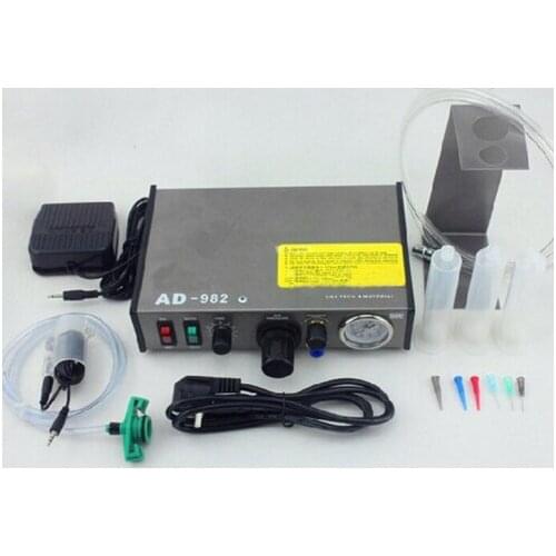 220V AD-982 Semi-Auto Glue Dispenser PCB Solder Paste Liquid Controller Dropper Fluid dispenser Top Quality