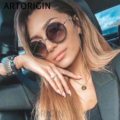 Женские солнцезащитные  круглые очки Artorigin China At AliExpress
