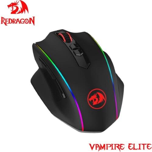 Redragon Vampire Elite USB Wireless 2.4G Gaming RGB Mouse 16000 DPI Programmable Optics Mice For Computer Gamer PC M686