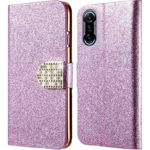 Shiny Diamond Leather Case for Xiaomi Mix 4 Poco X3 Pro NFC C3 F2 M3 Pro 5G X3 GT X2 Case Wallet Cover on Poko Poco F3 GT Hoesje