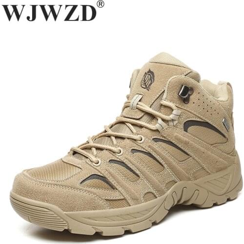 Retro Stylish Mens Ankle Boots Outdoor Field Training Military Boots Men Trekking Camping Special Force Desert Boots Hombre