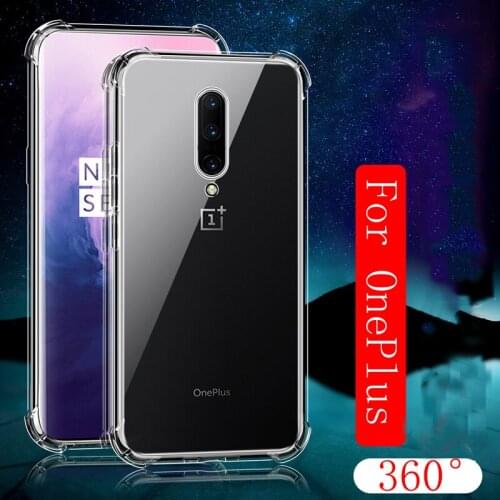 Funda Case for Oneplus Nord Oneplus 8 Pro 1+7T Pro Transparent Airbag Corner Shockproof Protective Coque Phone Case Cover Capa