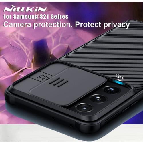 NILLKIN for Samsung Galaxy S21 Ultra 5G case Slide CamShield Back cover cases Camera Protection Case for Samsung S21 Plus / S21