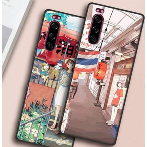 Full Cover Case For Sony Xperia 5 case Luxury HD cartoon painted soft TPU Shell For Sony Xperia5 J9210 phone cases for Sony 5