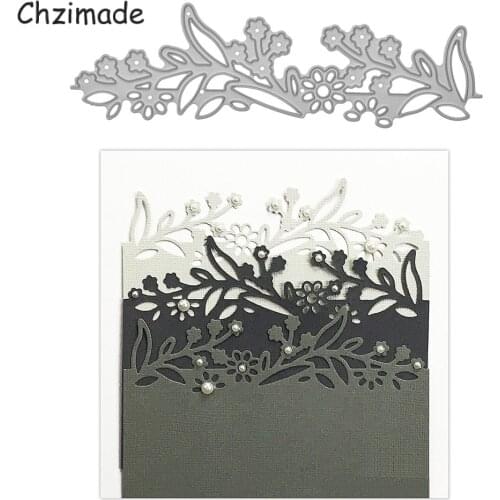 Chzimade Flower Leaves Metal Cutting Dies For Diy Scrapbooking Diy Album Paper Cards Embossing Dies Stencils Crafts