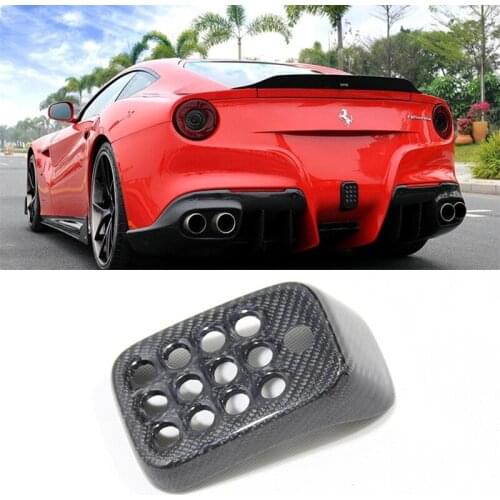 For Ferrari Ferrari F12 rear bar brake light cover refitted with carbon fiber brake light cover and tail light cover