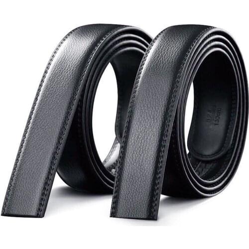 Mens headless belt with automatic buckle head belt strip mens leather belt trouser belt belt