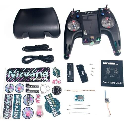 FATJAY Flysky FS-NV14 2.4G 14CH Nirvana Transmitter with FS X8B iA8X 2pcs Receivers for RC Cross Racing FPV Drone Quadcopter