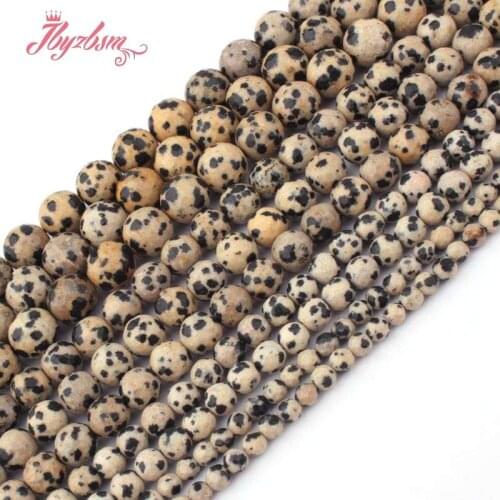 4,6,8,10mm Faceted Round Bead Multicolor Dalmatian Jaspers Natural Stone Beads For DIY Necklace Jewelry Making 15" Free Shipping