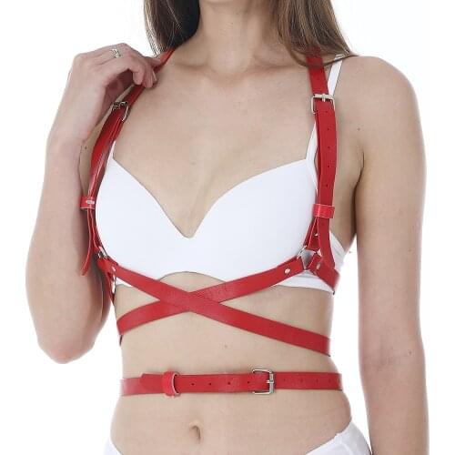 Leather Harness Erotic Sexy Costume Suspenders Belts for Women Gothic Belt Seks Wedding Garter 2021 Underwear Sexy Underwear