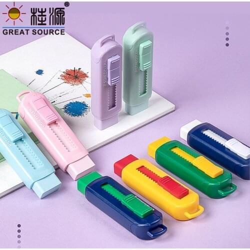Pushing Eraser Color Case Eraser Top Clean Color Eraser (72pcs)