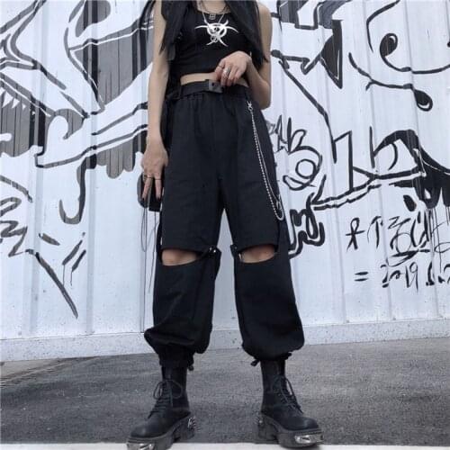 Shorts tide 2021 spring and summer men and women personality detachable two-wear overalls casual straight wide-leg pants y2k top