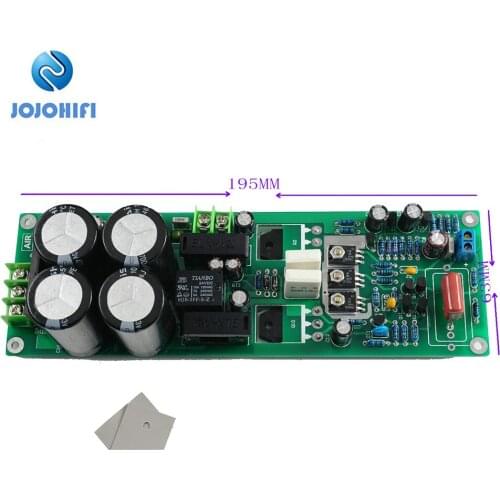 MX90 90W Mono Power Amplifier Finished Board with Speaker Rectifier Power Protection Relay & Rectifier Filter Capacitor 4700UF*4