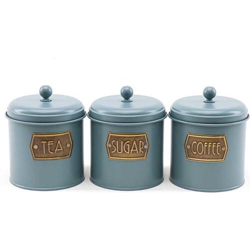 The Mia Tur0025 Small Size Tea Sugar Coffee Storage Jar Soft Mint