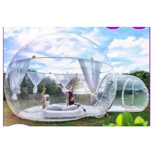 Free Fan Inflatable Bubble House 3M/4M/5M Dia Outdoor Bubble Tent For Camping PVC Bubble Tree Tent/Igloo Tent Hot