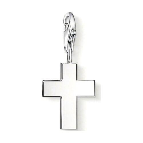 PT1806 Fashion Wide Cross Sleek Beautiful Charm For Men And Women Classic Gift Style Charm silver-plated original Necklace