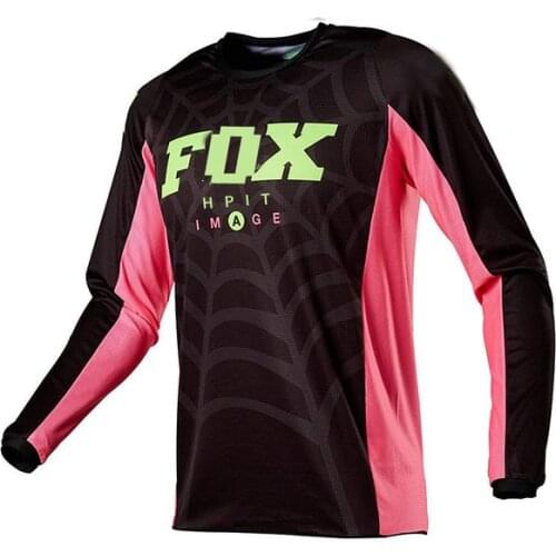 Motorcycle mountain bike team downhill jersey hpit fox MTB Offroad DH bicycle locomotive shirt cross country mountain bike bmx