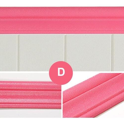 Wall Trim Line Skirting Border 3D Pattern Sticker Decoration Self Adhesive Waterproof Strip Home CLH@8