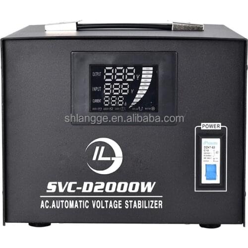 SVC-2000VA 1 Phase Automatic Voltage Regulator 2000W steplizer voltage regulator stabilizer 220v