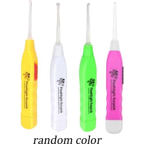 FlashLight LED Earpick Dig Earwax Cleaner Earwax Remover Luminous Earpick Ear Cleaning Tools For Baby Adults Safety Ear Care