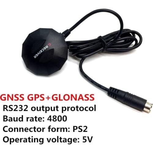 TOPGNSS GPS RS232 output protocol baud rate 4800 gps glonass GNSS receiver Connector form PS2 Operating voltage: 5V