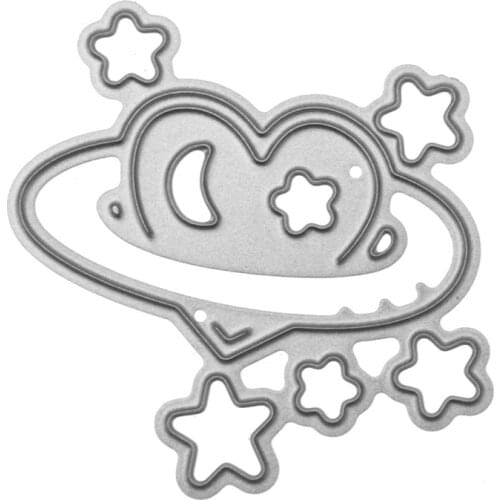 Star Moon Heart Metal Cutting Dies Scrapbooking Stencil DIY Paper Card Decorative Embossing Craft Dies New