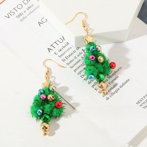 Christmas Tree Drop Earrings Womens Accessories Colorful Earrings For Women Gift Pendent Charms Fashion Jewelry 2021 Wholesale