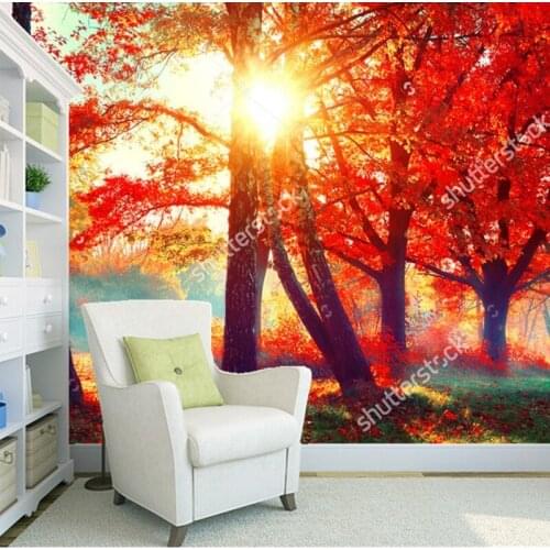Custom natural landscape wallpaper. 3D photo murals for the living room bedroom restaurant background wall embossed wallpaper
