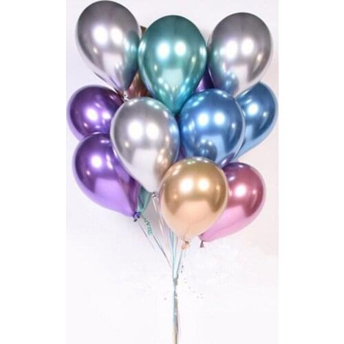10pcs 12inch Pearl Latex Metallic Helium Balloons Birthday Baby Shower Wedding Unicorn Mermaid Party Decoration CPC14