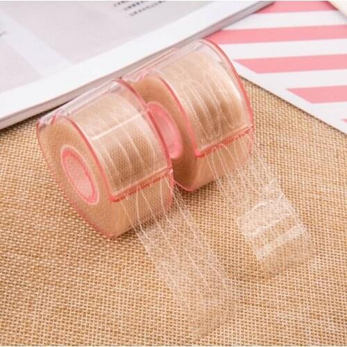 100Set/Lot Reel Lace Double Eyelid Paste Invisible Natural Flesh Color Beautiful Mesh Olive Fiber Strip Hollow Eye Patch HA2336