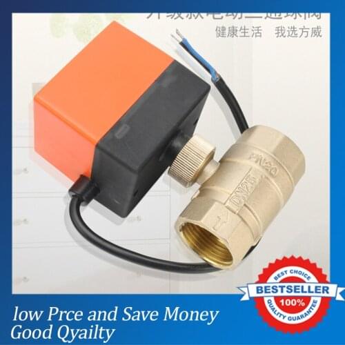2PCS DN15 24V Switch Type Electric Electric 3-way Ball Valve 24V Tee Electric Actuator Valve