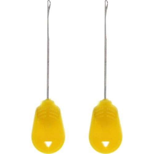 2 Pieces Stainless Steel Baiting Splicing Needle Fishing Bait Needle Boilie Hook Needle