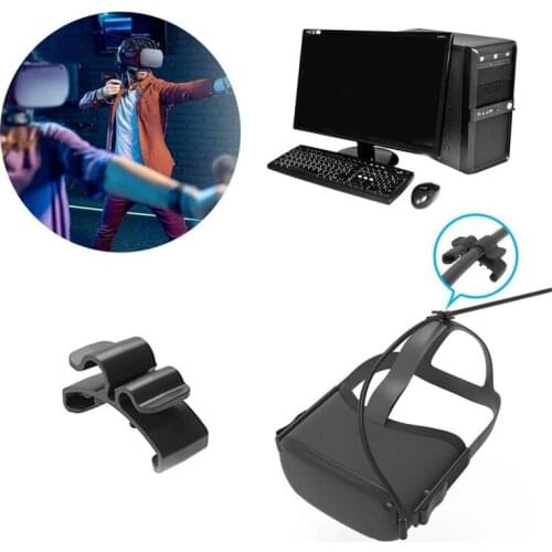 2Pcs Data For -Oculus Quest 1/2 Link VR Headset Cable VR Accessories Cable Clamp H054