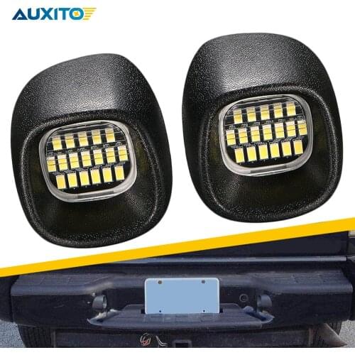 AUXITO 2x License Plate Light LED Bulb Canbus Error Free Number Lamp For Bravada Chevrolet S10 Pickup Blazer GMC Jimmy Sonoma