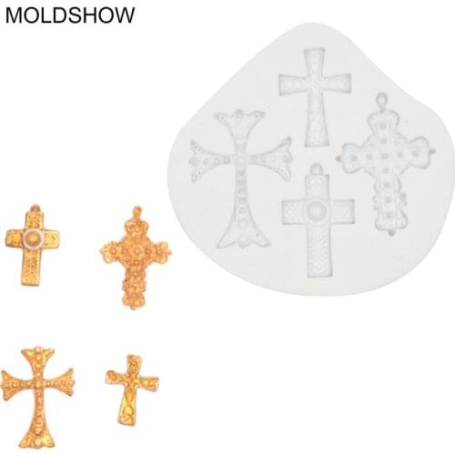 3D Cross Shape Baking Cake Silicone DIY Fondant Chocolate Candy Moulds Decorating Cupcake decorating Gumpaste fondant tool molds