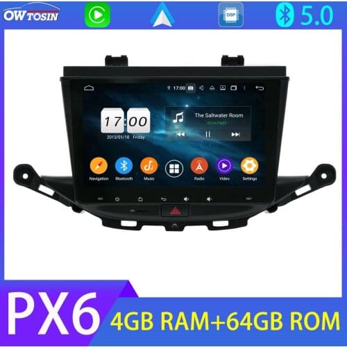 4G SIM PX6 4G 64G Auto Stereo Android 10 For Opel Vauxhall Holden Astra K GPS Navigation Radio Bluetooth 5.0 WiFi Head Unit DSP