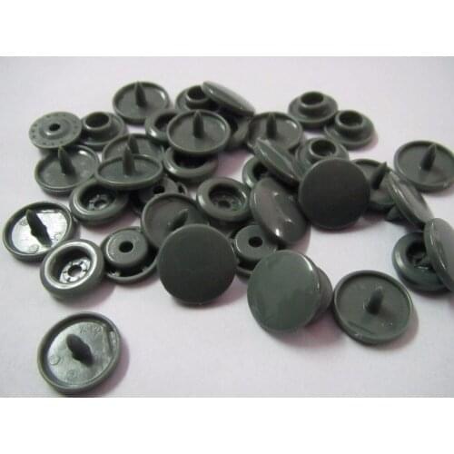 Free shipping 20 sets KAM snap button for sewing baby color plastic fastener snap button B9 Olive Gray color