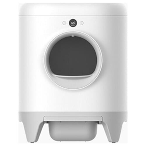 Safe and stable cat cleaning product intelligent automatic cat toilet smart cat litter box with OLED display screen