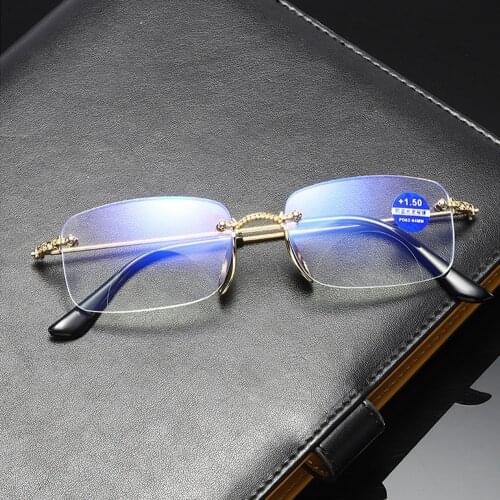!Two Pairs! Diamond Cut rimless see near and far Bifocal Reading Glasses +0.75 +1 +1.25 +1.5 +1.75 +2 +2.25 +2.5 +2.75 +3 to +4