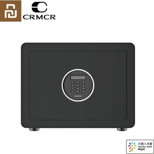 Youpin CRMCR Smart Electronic Safe Deposit Box Keyless Open Safe Box Bluetooth Open Work with MiHome App Remote Alert