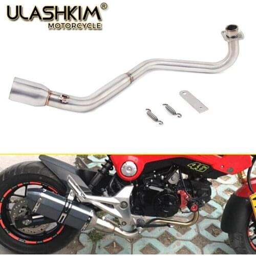 Motorcycle exhaust muffler contact middle middle pipe For honda grom M3 MSX 125 MSX125 slip on 2013-2019
