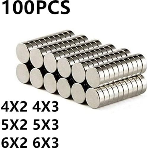 Hot Sale 20/50/100PCS 4X2 5x2 6x2 6x3mm Magnet Small Round Strong Magnet Rare Earth Neodymium Magnet