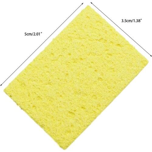 5/10Pcs Yellow Cleaning Sponge Cleaner for Enduring Electric Welding Soldering Iron