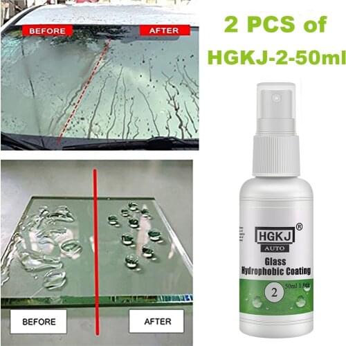 2 PCS of HGKJ-2-50ml or With Gray Towel of Water Repellent Coating Rainproof Nano Hydrophobic Coating Anti-rain for Car Washing