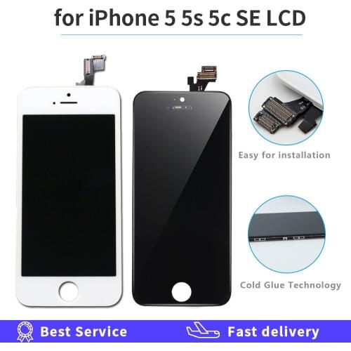 AAA Quality LCD Display For Iphone 5 5s 5c 4s Touch Screen For iphone SE LCD Replacement Digitizer Assembly Screen No Dead Pixel