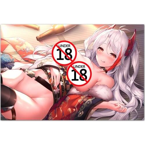 Kawaii Kimono Girl Anime Wallpaper Sexy Cartoon Canvas Painting Posters And Prints Wall Art Pictures For Living Room Decor