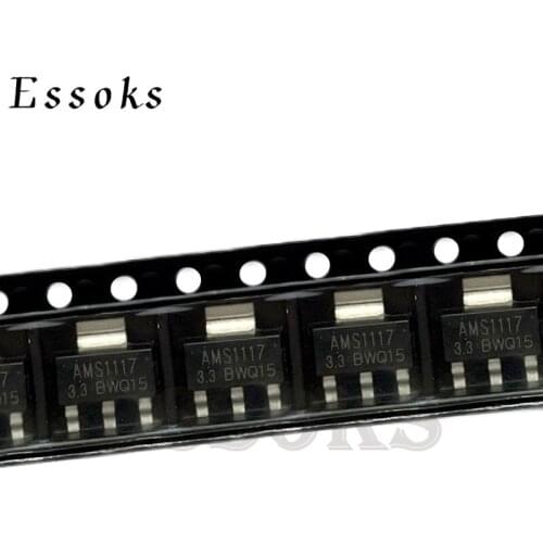 70PCS AMS1117 Voltage Regulator Kit 1.2V/1.5V/1.8V/2.5V/3.3V/5.0V/ADJ 1117 LM1117 7 values Each 10PCS