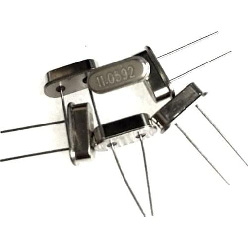 50pcs hc-49s 11.0592MHz 20ppm 20pF DIP2 quartz resonator